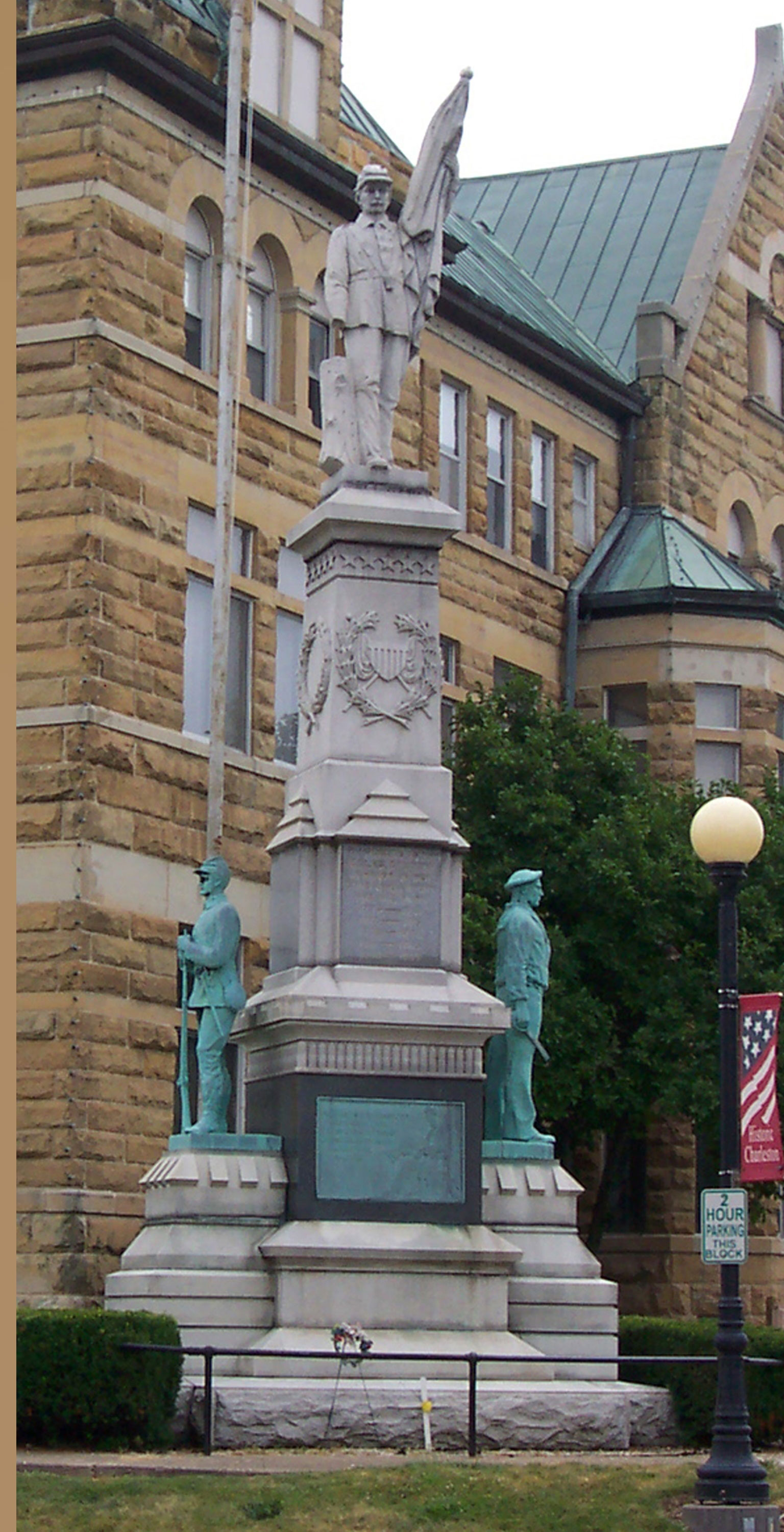 Civil War Monument at Coles County Courthouse